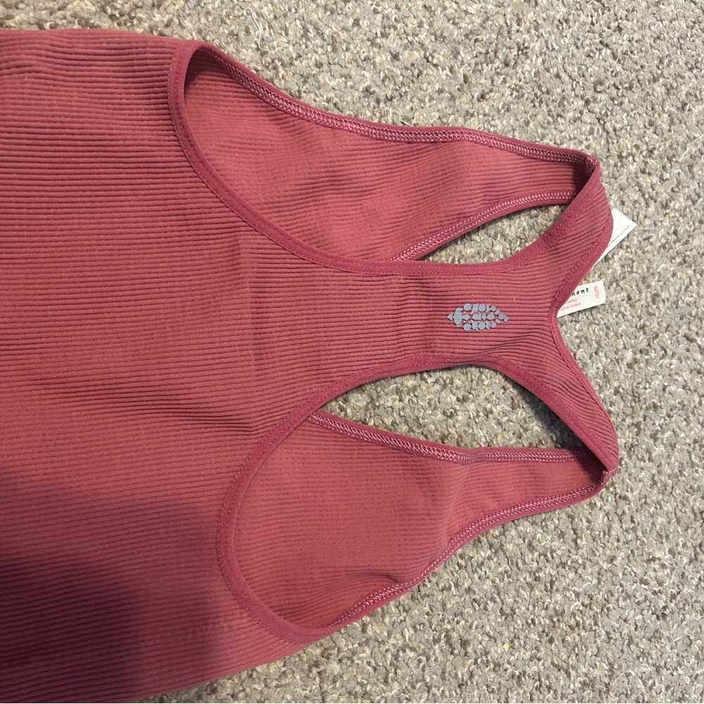FP Movement by Free People Ribbed Tank Top in Mauve